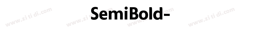 极影毁片荧圆 SemiBold字体转换